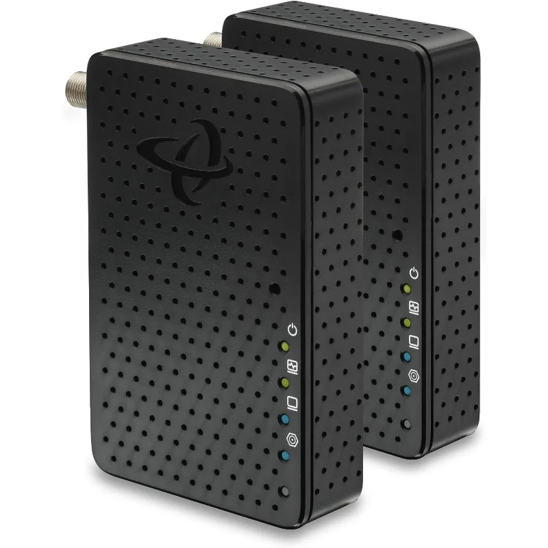 

HTEM5 MoCA 2.5 Adapter Kit (2-Pack) | 2.5Gbps Ethernet Over Coax | Multi-Gig Wired Backhaul for Mesh WiFi, Streaming & Ga