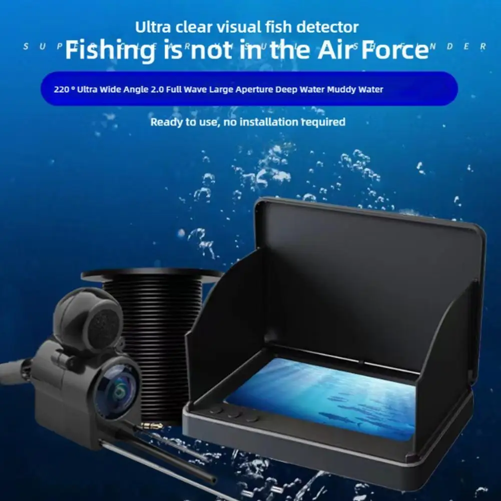 Ultra HD Underwater Fish Finder 4.3 Inch IP67 Waterproof Lens Infrared Night Vision Fishing Artifact Long Battery Standby