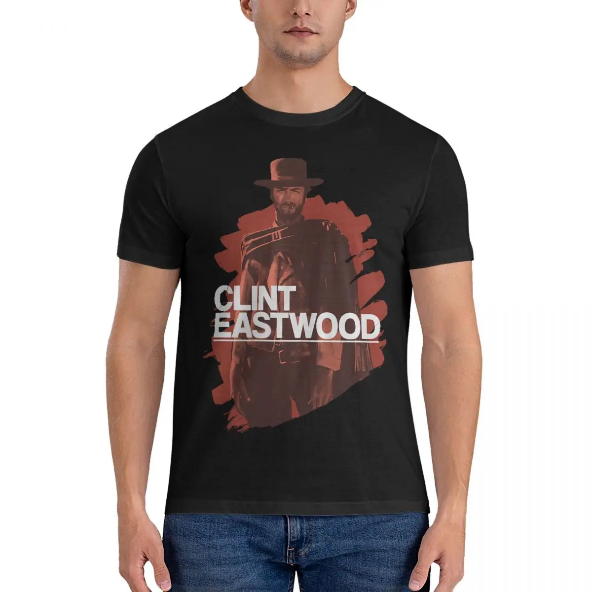 Clint Eastwood - The Good T Shirt Men 100% Cotton Cool T-Shirts O Neck The Good The Bad and The Ugly Tee Shirt Short Sleeve