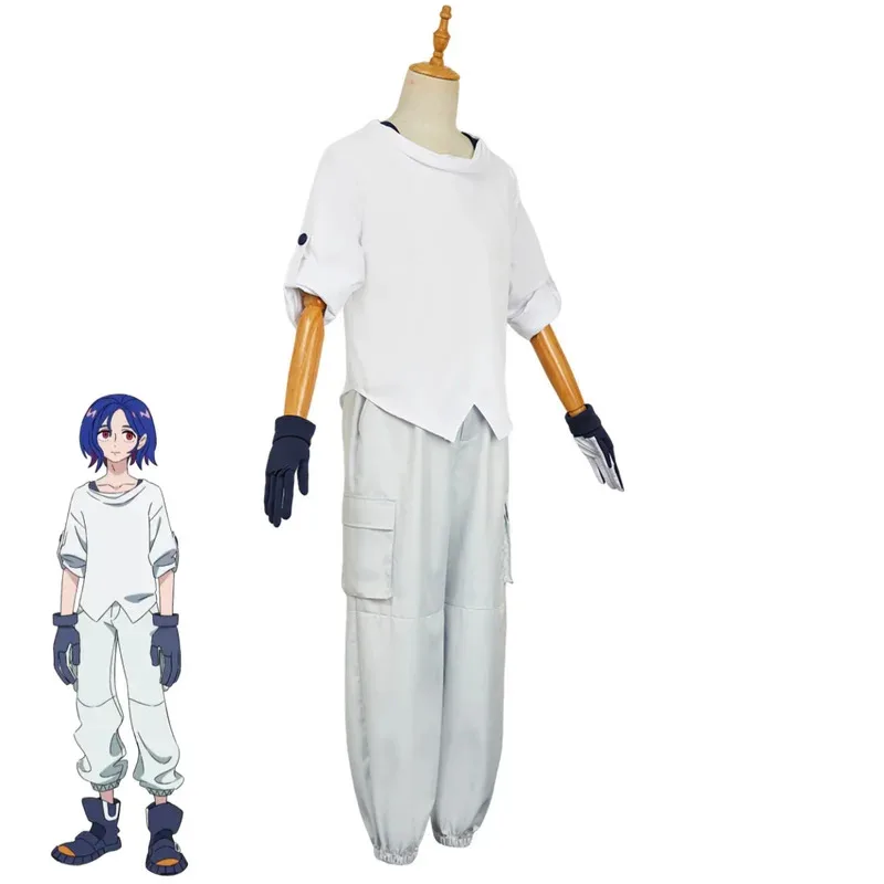 Anime gquuuuuux de gundanm shuji ito cosplay traje fantasia branco hoodies calças agasalho peruca homem mulher ternos de lazer diário; 2k