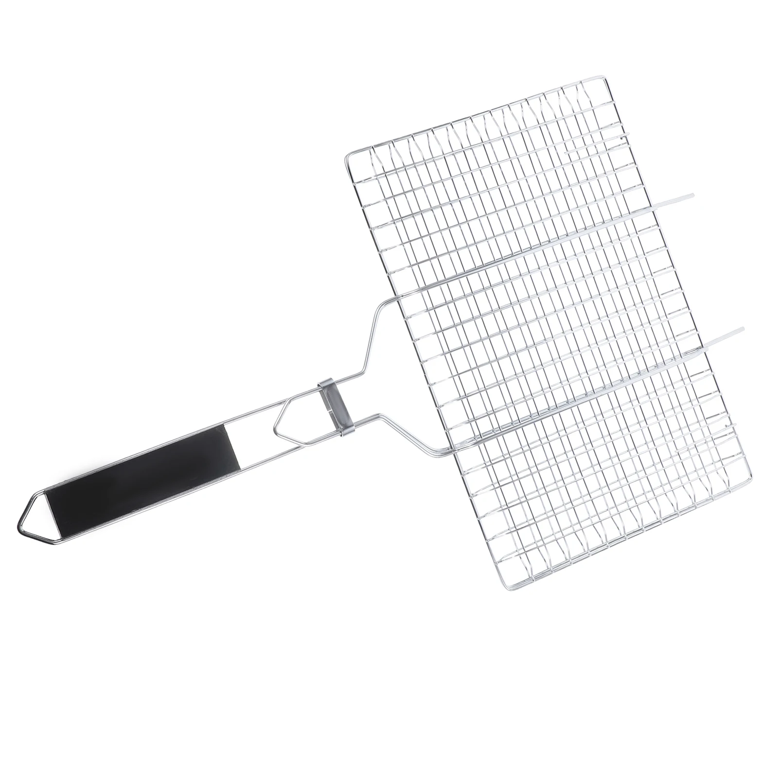 

Stainless Steel Barbecue Grill Basket for Outdoor BBQ Camping Hiking Picnic Portable Easy Assembly Safe Use Grilled Steak