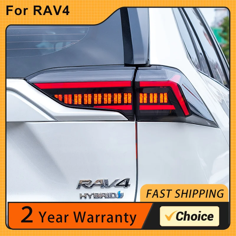 For Toyota RAV4 Tail Lights 2019 2020 2021 2022 Rav 4 LED Tail Light tailight Dynamic Signal Auto Accessories Tail Lamp