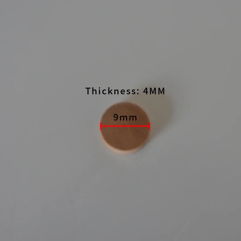 50Pcs Natural Cork Water Key Pads 9mm×4mm For Trumpet Trombone Brass Instrument Repair Replacement Accessories