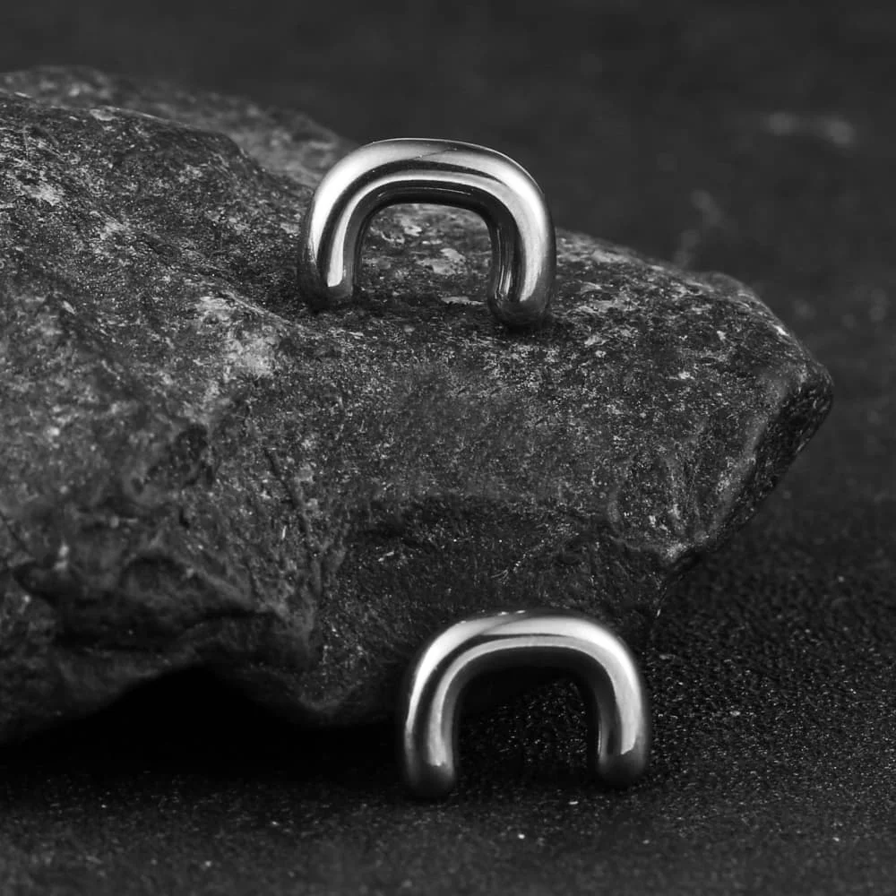 Titanium U Shape Retainer Nose Rings, Hypoallergenic
