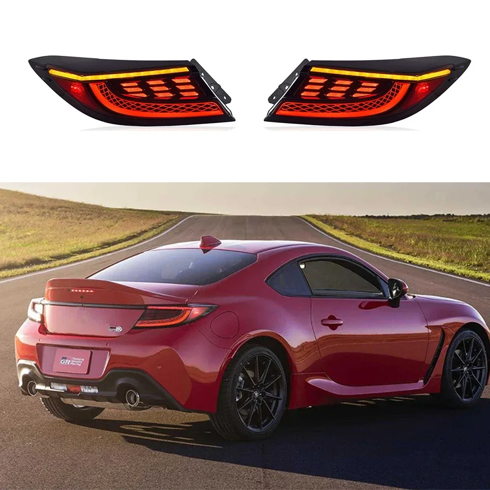 

Car LED Taillight For Subaru BRZ 2021-2023 Rear Lamp + Dynamic Turn Signal + Reverse + Brake Light For Toyota 86 2021-2023