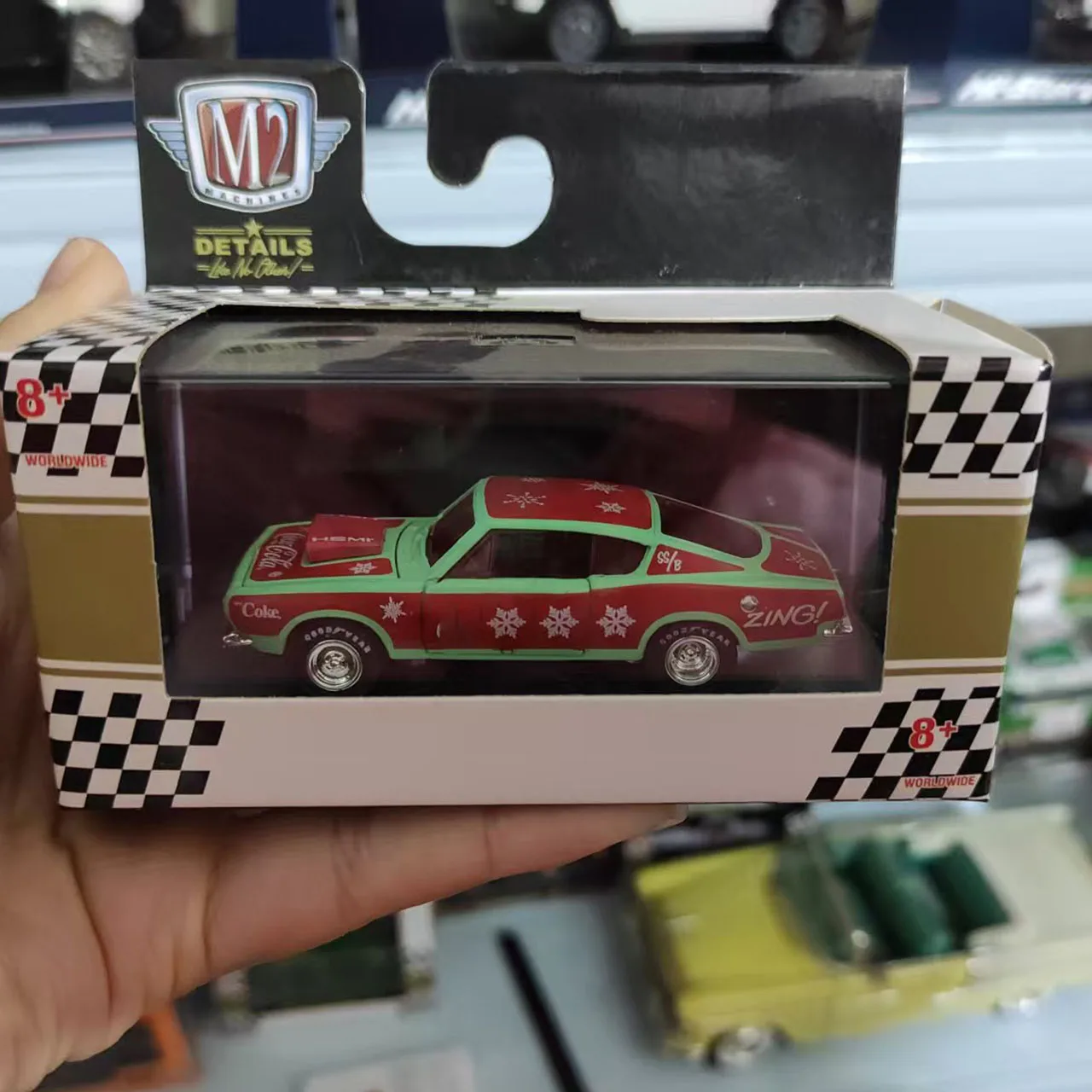 

Diecast M2 1/64 Scale 1968 Plmout6 Barracuda HEMI Alloy Car Model Collectible Toy Gift