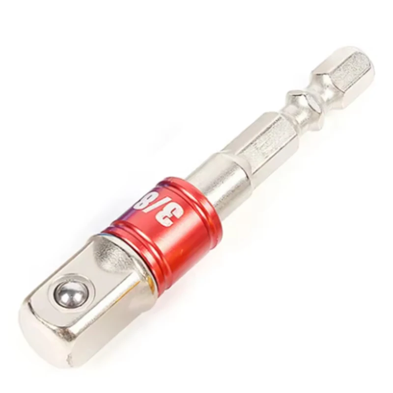 Set di adattatori per bussola per trapano con codolo esagonale per avvitatore a percussione - Prolunga per barra di punte per trapano a bussola quadrata, 1/4, 3/8, 1/2