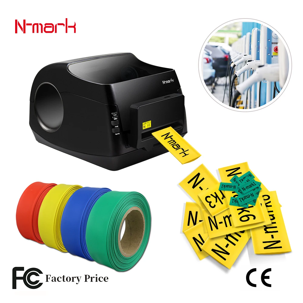 N-mark Multi-functional Electronic Printing Machine Heat Shrink Tube Label Wire Label Printer Electronie Lettering Machine
