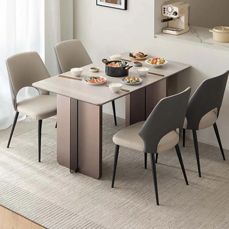 

Postmodern Modern Dining Table Kitchen Rectangular Nordic Space Saving Dining Table Restaurant Terrace Muebles Trendy Furniture