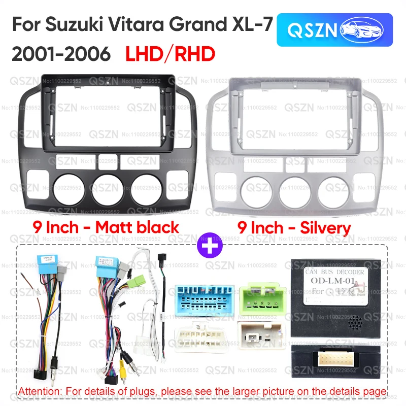 Mascherina stereo compatibile per Suzuki Grand Vitara (2005 2017) dimensioni doppio DIN Mascherina stereo compatibile per Suzuki Grand Vitara (2005 2017) dimensioni doppio DIN
