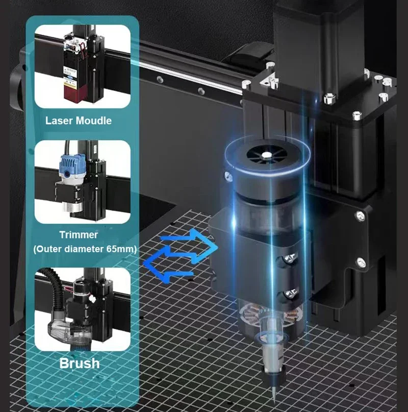 Actualización 4540 Plus 500W Motor de husillo CNC enrutador fresadora cortadora GRBLLaser grabador para acrílico PCB PVC Metal aluminio