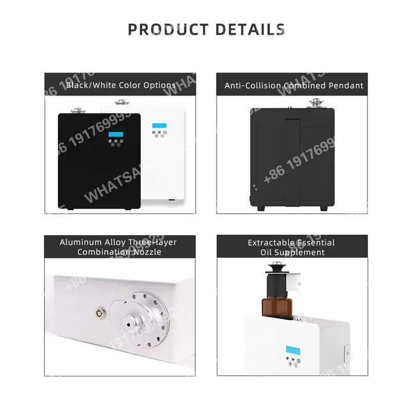 Cover 1500 CBM Nebulizer Aromatherapy High Capacity Waterless Essential Oil HVAC Scent Diffuser Machine with Hotel