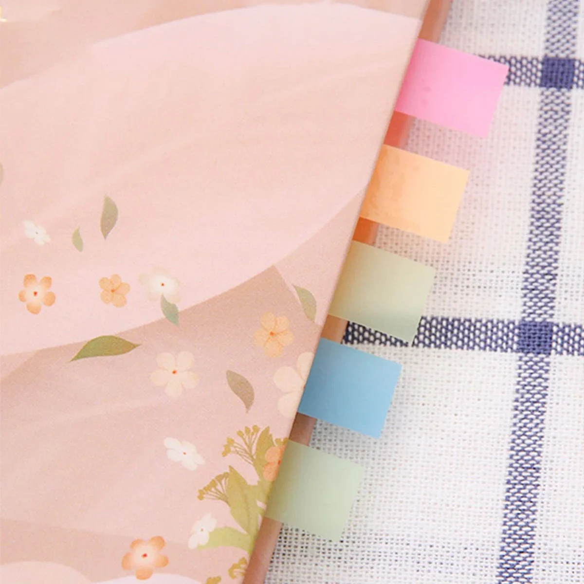 สติกเกอร์โน้ตยึดติดแบบเรืองแสง PET หลายสี 1/6/8 ชิ้น สำหรับนักเรียน สำนักงาน ใช้ทำเครื่องหมาย บุ๊กมาร์ก บันทึกข้อมูล