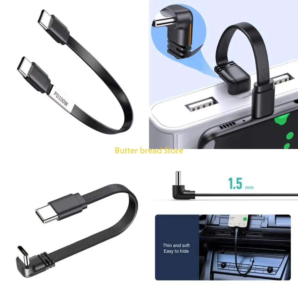 

W89C USB C Male to Male Charging Cable 100W 480Mbps Charging Data Sync Cable