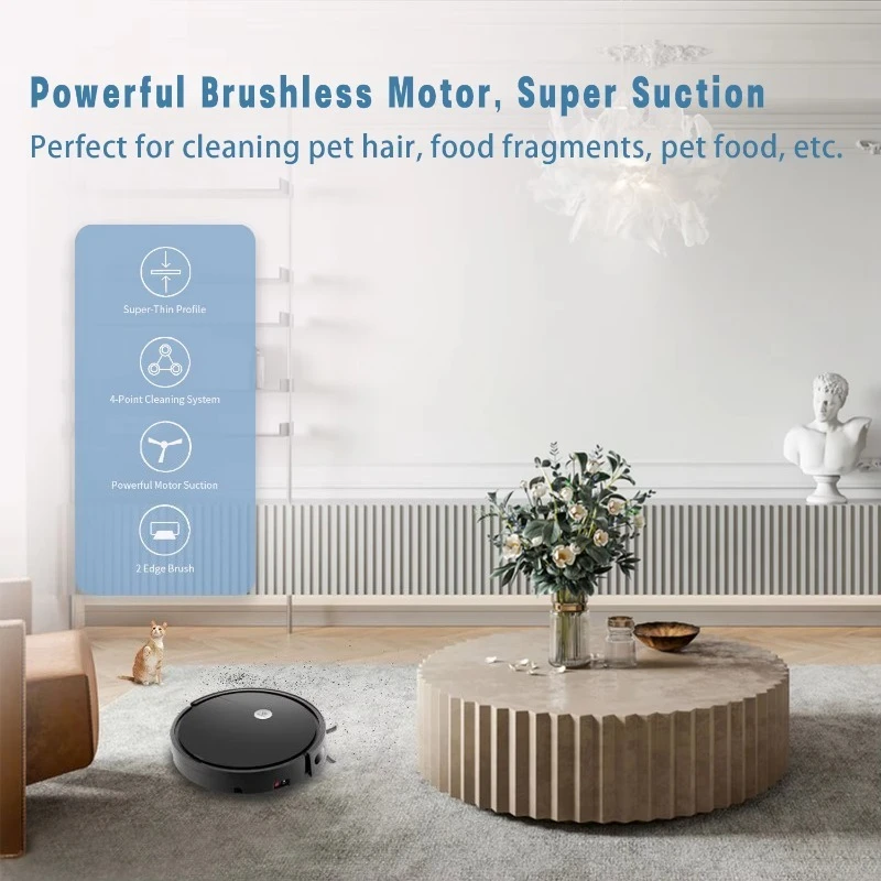 Robitc ذكي نظافة روبوت اللاسلكي المنزلية فراغ Aspirapolvere الاتحاد الأوروبي التوصيل الجاف كنس وظائف التطهير بطارية تعمل بالطاقة