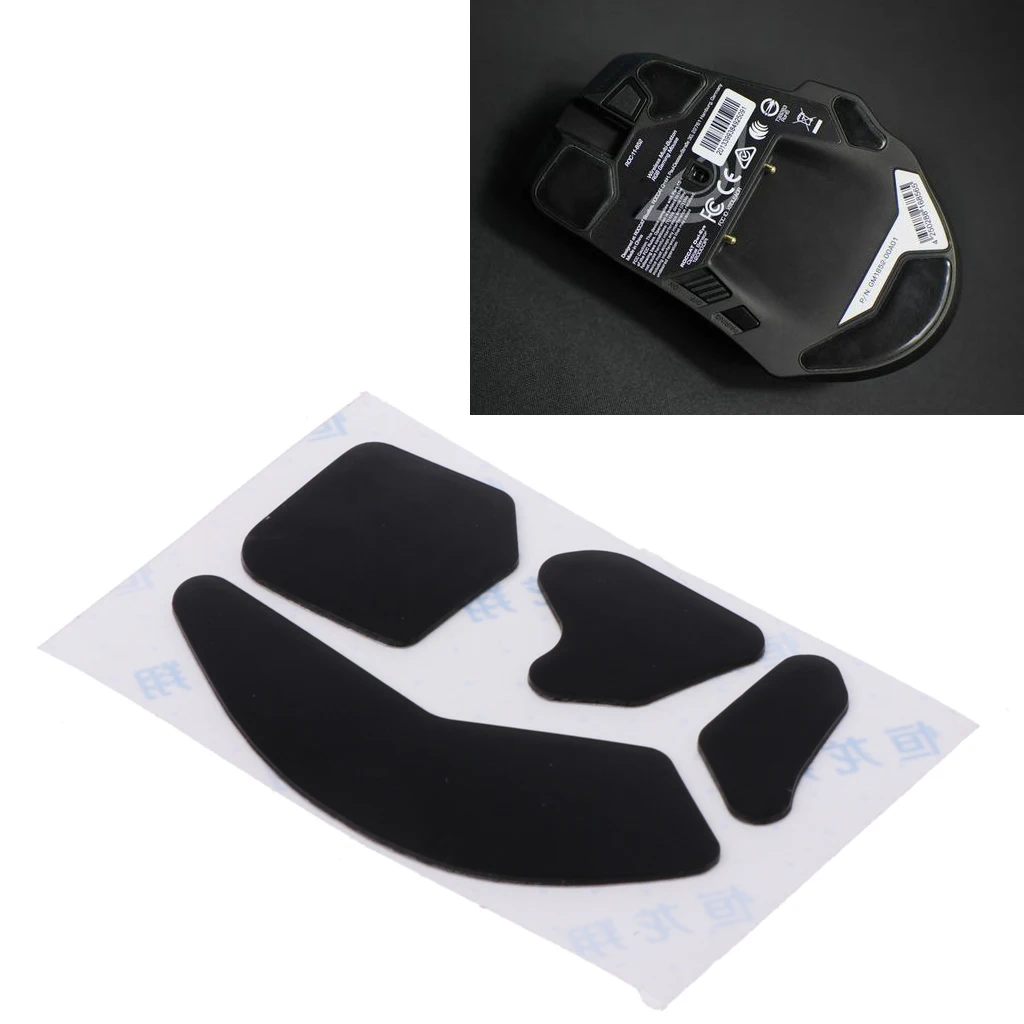 for 3M Mouse Skates Feet Pads for ROCCAT Leadr Wireless RGB Mice 0.6MM Thickness Gaming Mouse Replace Foot Sticker 2Packs
