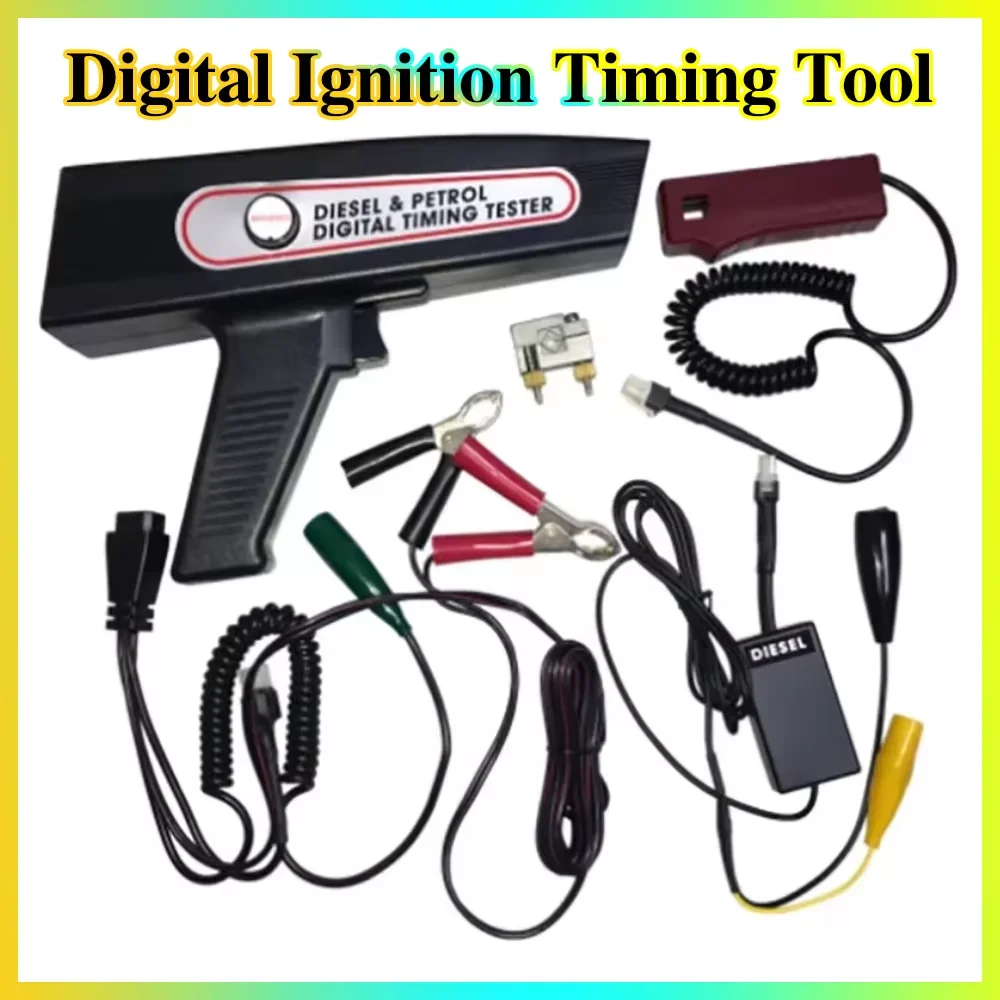 Picture 3: 2025 Digital Ignition G-un Timing Light Inductive Strobe Lamp Diesel & Petrol Engine Analyzer Detection Diagnosis Repair Tools