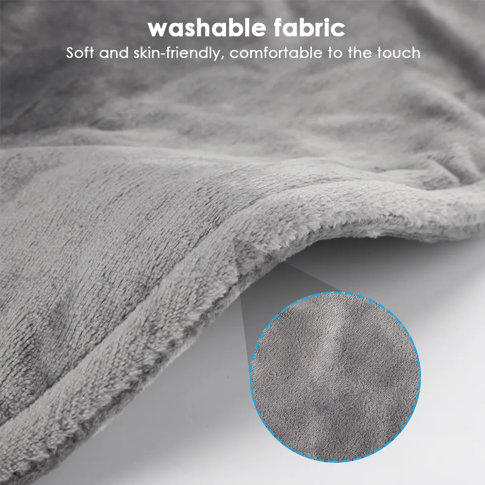 Electric Heating Shawl Plush Soft Smart Timing Hot Compress Blanket Relieve Shoulder Fatigue Neck Warmth Relax Protective Gear