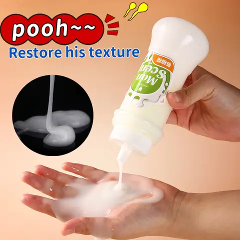 200ml Gay lubricating liquid anus milky white Imitation semen pain relief relaxant Improve dryness Enhance libido sexx Lubricant
