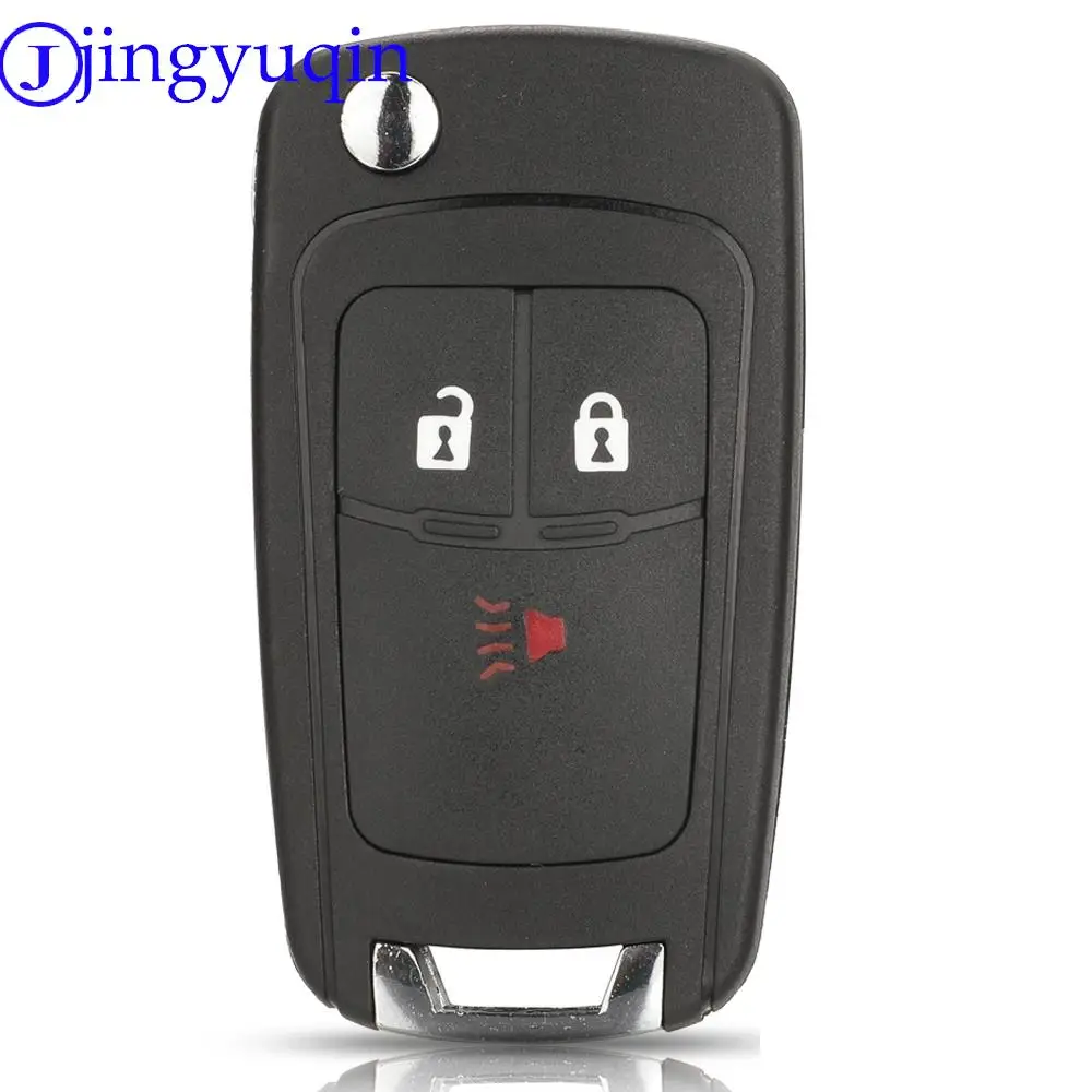 jingyuqin Etui na kluczyk zdalnego sterowania Składana obudowa do Chevrolet Cruze Spark Flip Pilot zdalnego sterowania z 3 przyciskami