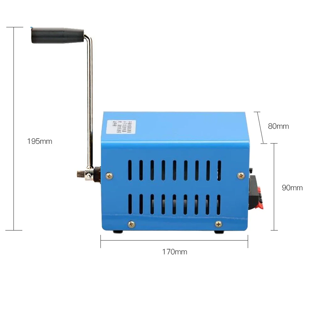 Outdoor 20W Multi-function Portable Manual Crank Generator USB Charging Hand Crank Generator Emergency Survival Power Supply
