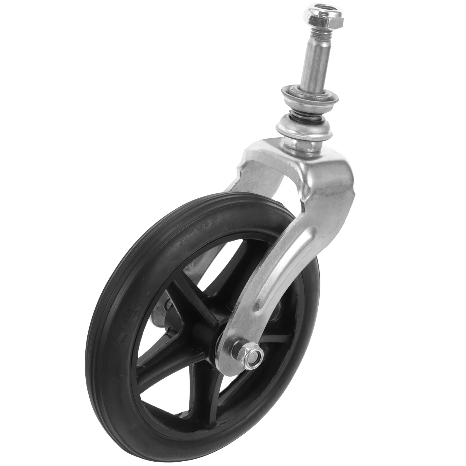 

1Set Front Fork Bearing Wheel for Wheelchair Replacement Wheels with Bracket Smooth Steering and Stability Wheelchair Front