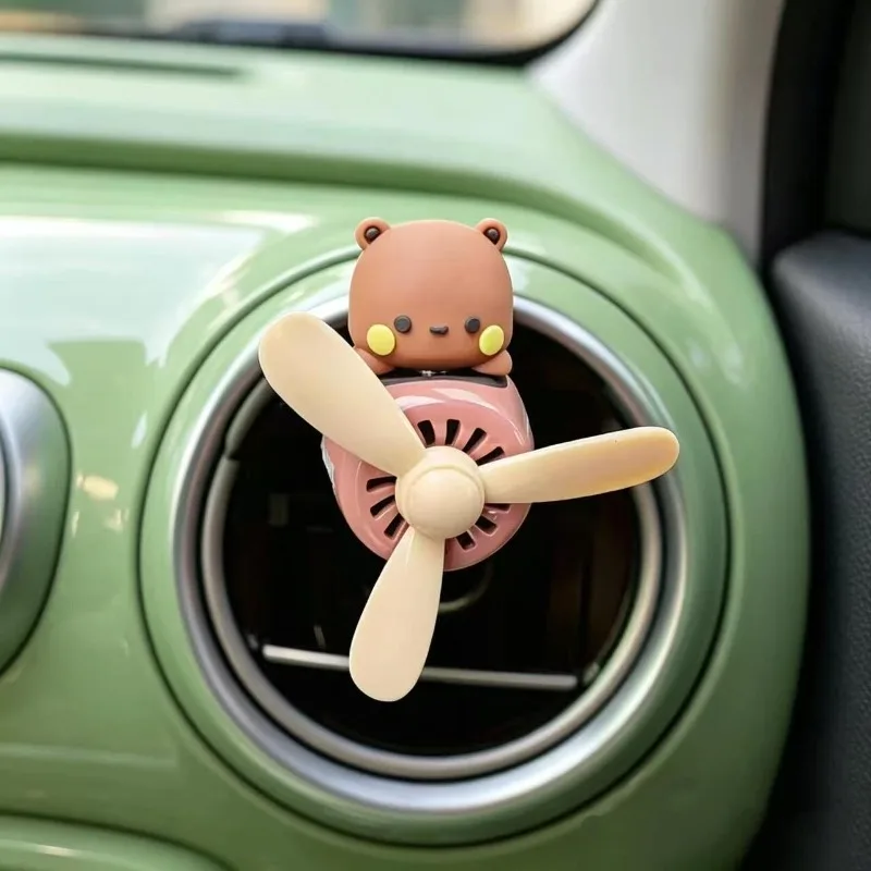 Hot Cartoon Bubu Yier Figure Air Airplane Pilot Car Air Freshener Aroma Vent Clip Perfume Ornament Fragrant Diffuser Accessory - view 5