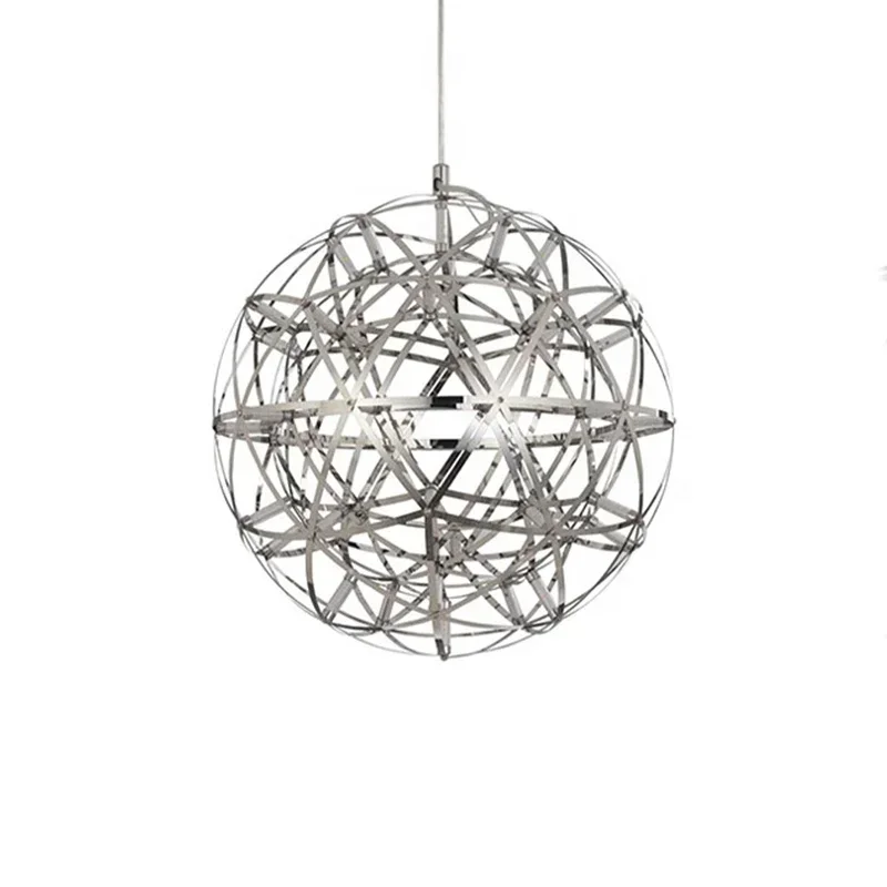 Decorative Spark Ball LED Chandeliers Home Hanging Pendant Lights Living Room Bedroom Kitchen Bar Loft Lighting Remote Dimmable