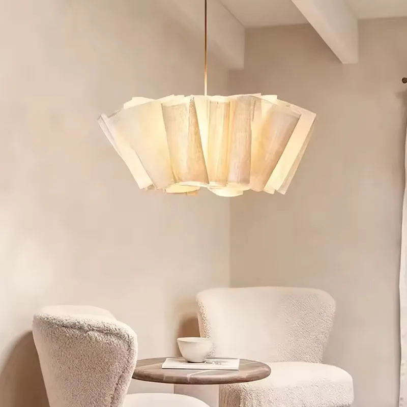 

Vintage Textile Chandelier Crafts E27 Pendant lamp Living Room hotel Restaurant Ceiling lamp Home Lustre Living Room Decor