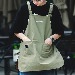 Fashionable Japanese Work Apron Can be worn in both front and back Large capacity pockets Waterproof and breathable coveralls