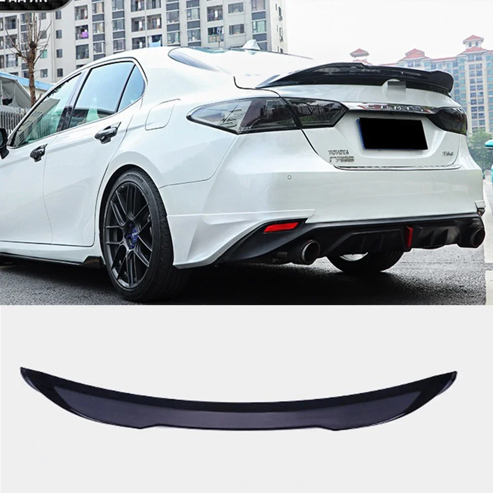 

For Toyota Eighth Generation Camry 2018 Year Auto Accessory Rear Lip Car Bodykit TRD Tail Spoiler Modification Tail Bright Black