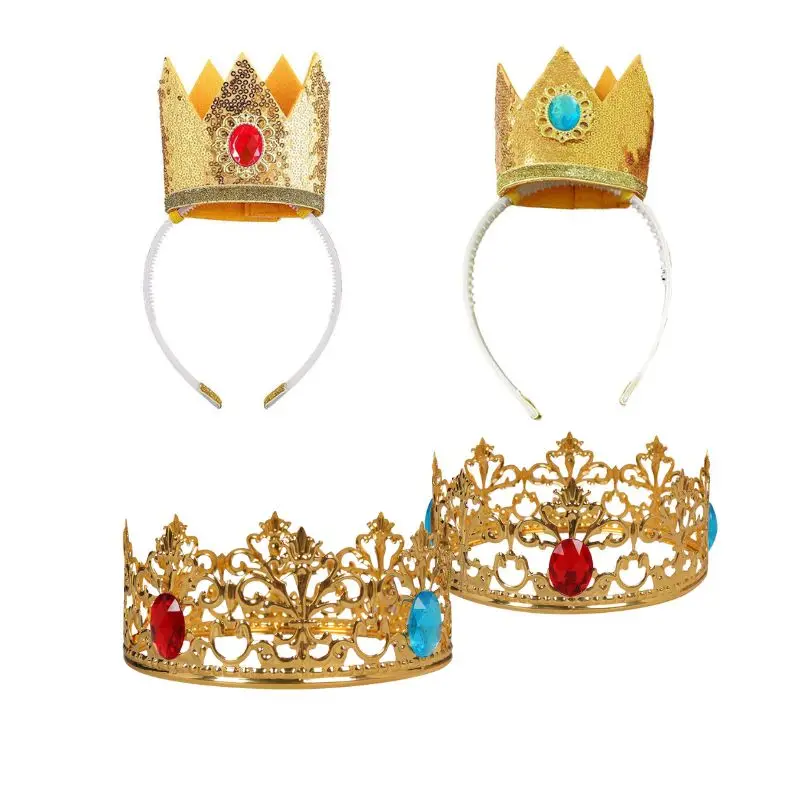 Prinzessin cos Pfirsich Cosplay Krone Stirnband Erwachsene Kinder Mädchen Halloween Karneval Party Rolle Requisiten Kopf bedeckung Kostüm Kröte Kinopio Hut