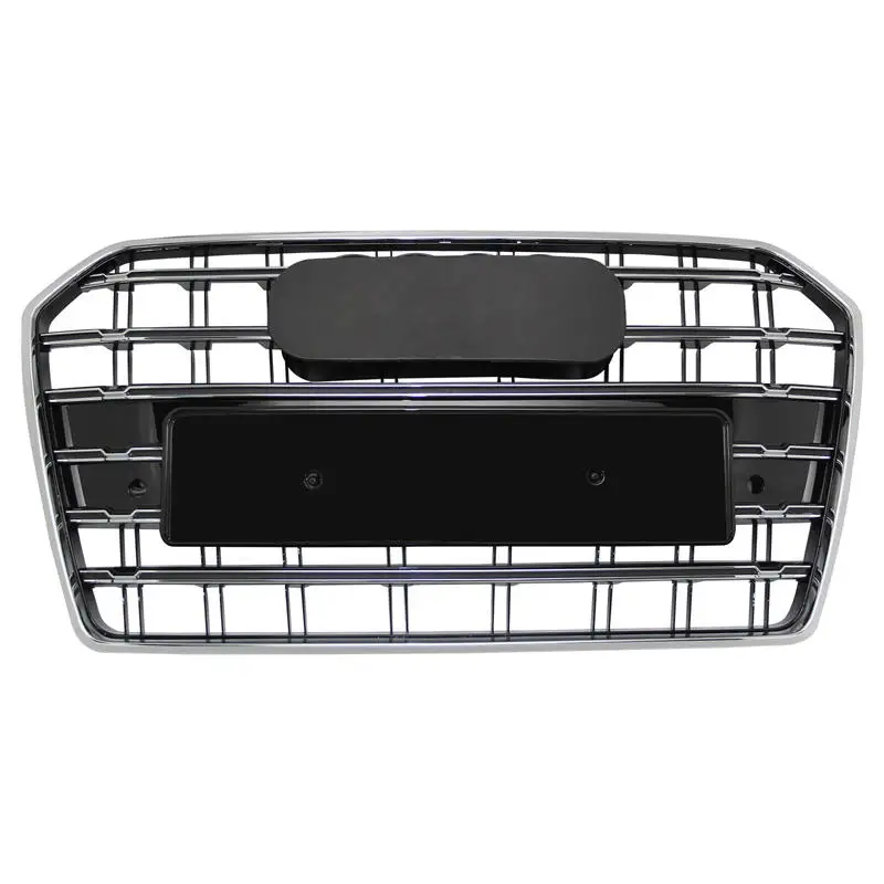 For S6 Grill Racing Grills Front Hood Grille Car Front Bumper Grill Center Grille for A6/S6 C7PA 2016 2017 2018