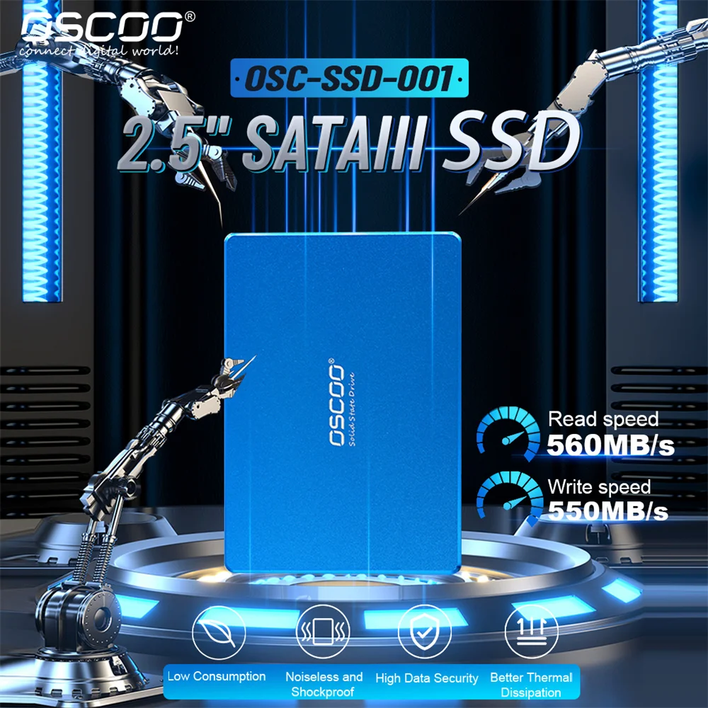 

Жесткий диск SSD 2,5 дюйма SATA3 Ssd 512GB1TB Hdd 2,5, Внутренний твердотельный накопитель 2,5 дюйма для ноутбука, настольного ПК