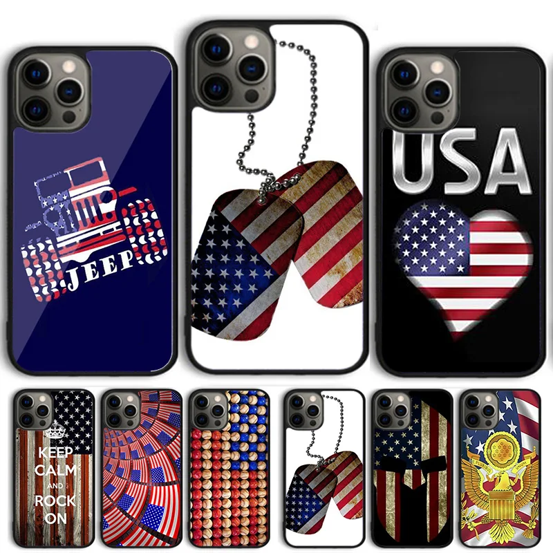 American Flag Made of Red White Blue Baseball Phone Case Cover For iPhone 15 16 14 13 12 Pro Max mini 11 Pro Max XS XR Plus SE