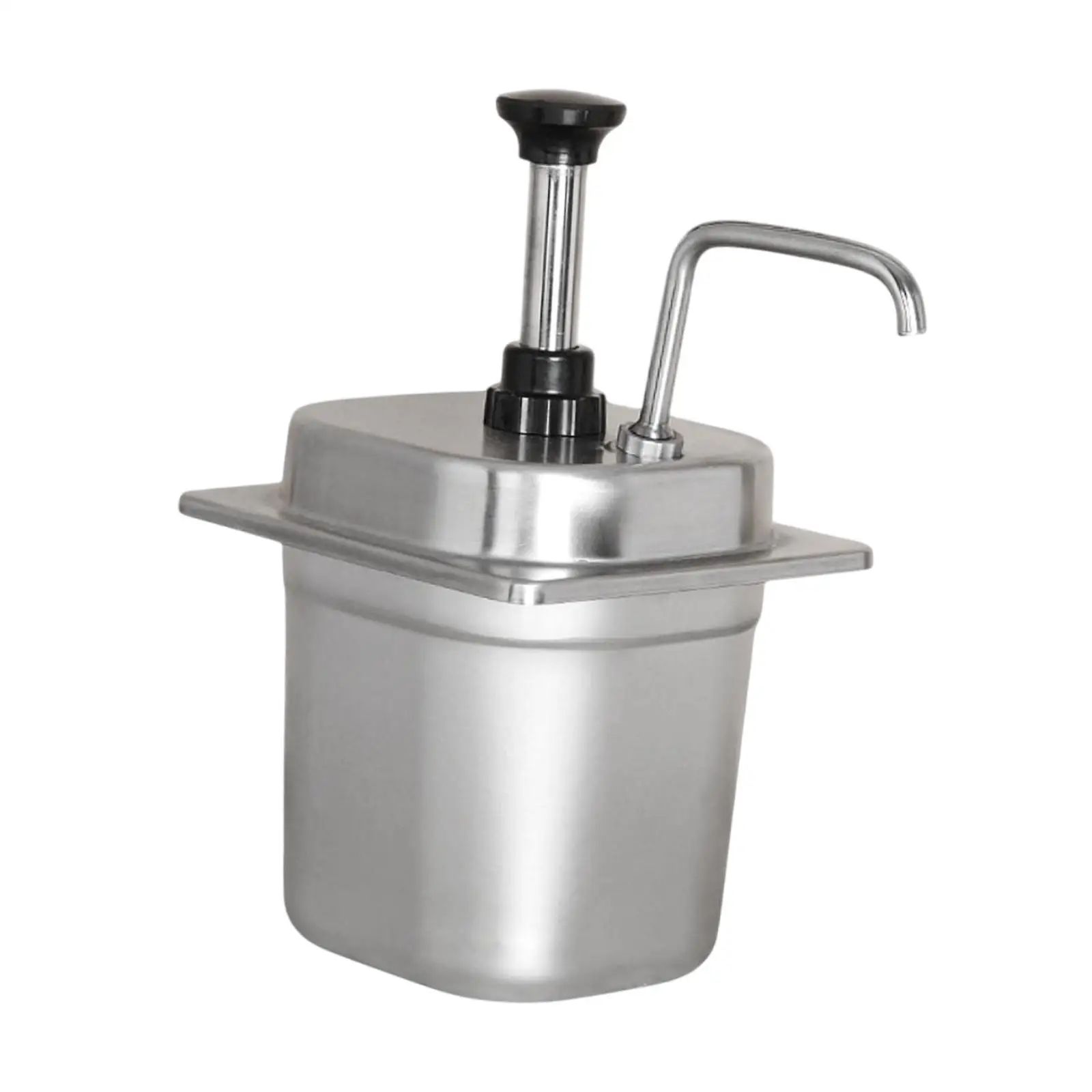 Sauce Dispenser Pump 2.3L Easy to Clean Sauce Pump Bottle Portable Condiment Pump Station for Kitchen Restaurant Syrup Sauce BBQ