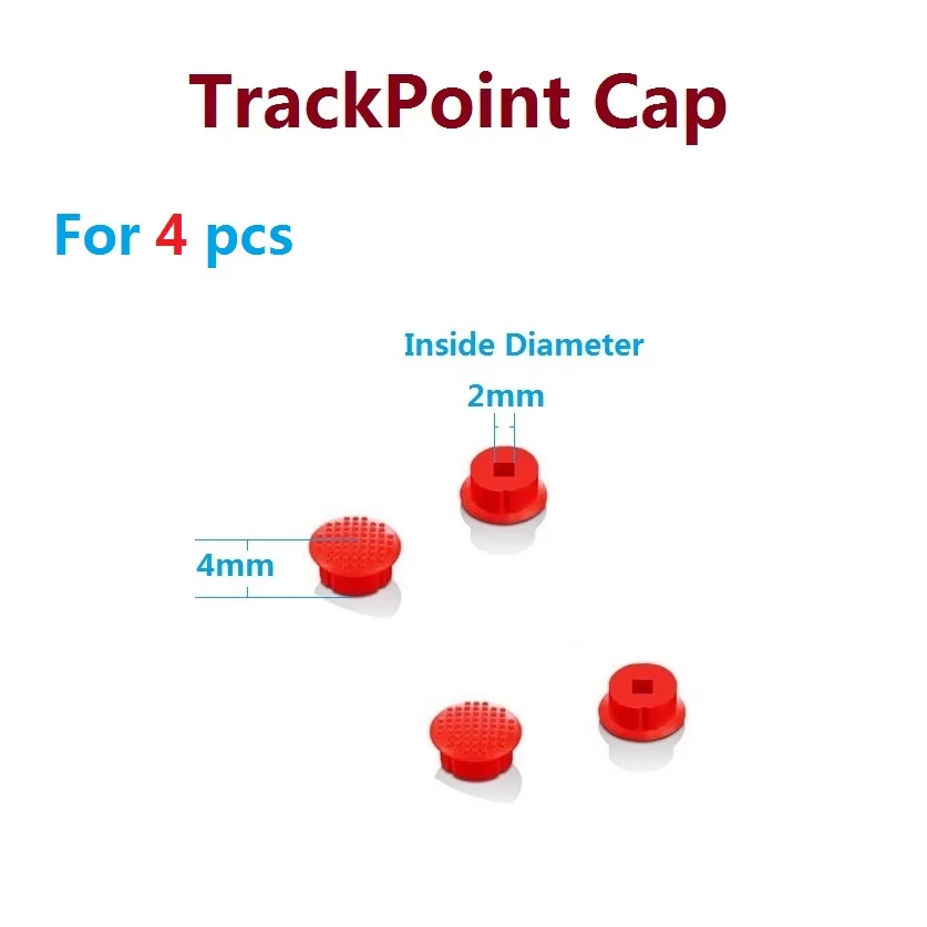 4x Red TrackPoint Caps Mouse Pointer 2mm Fit for Lenovo E580 E585 E495 L390 X280 X390 X395 E560 A285 L480 L580 P1 P50 P72 X1 S2