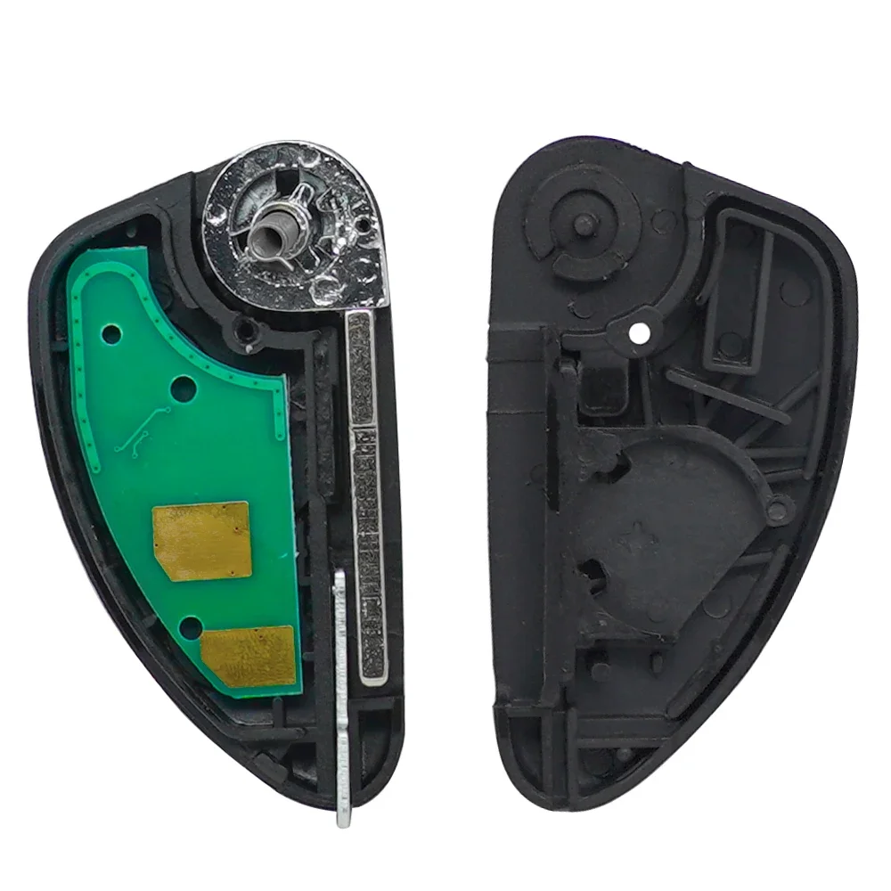 XNRKEY 2/3 Button Remote Car Key ID48 Chip 433Mhz for Alfa Romeo 147 156 GT Replacement Flip Key Fob with Uncut SIP22 Blade