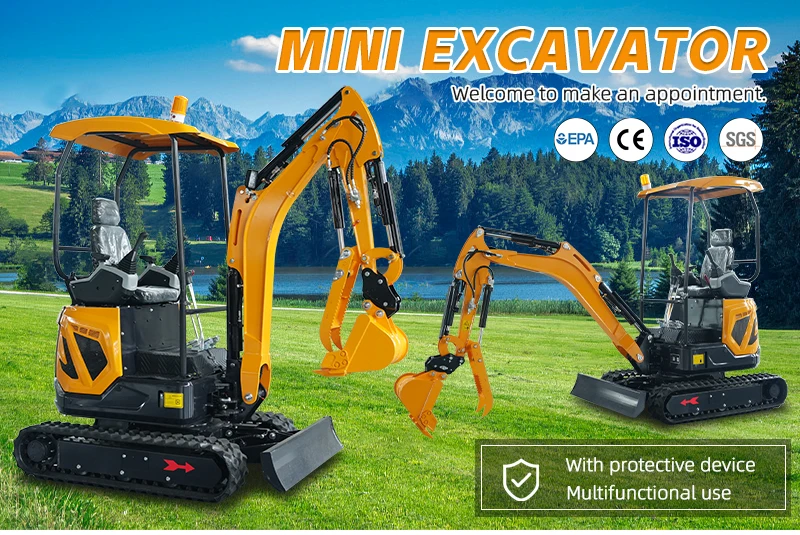 1800kg Mini Hydraulischer Raupenbagger Stufe V Euro5 CE COC Kleiner Bagger für Europäische Hausprojekte – Detail 2