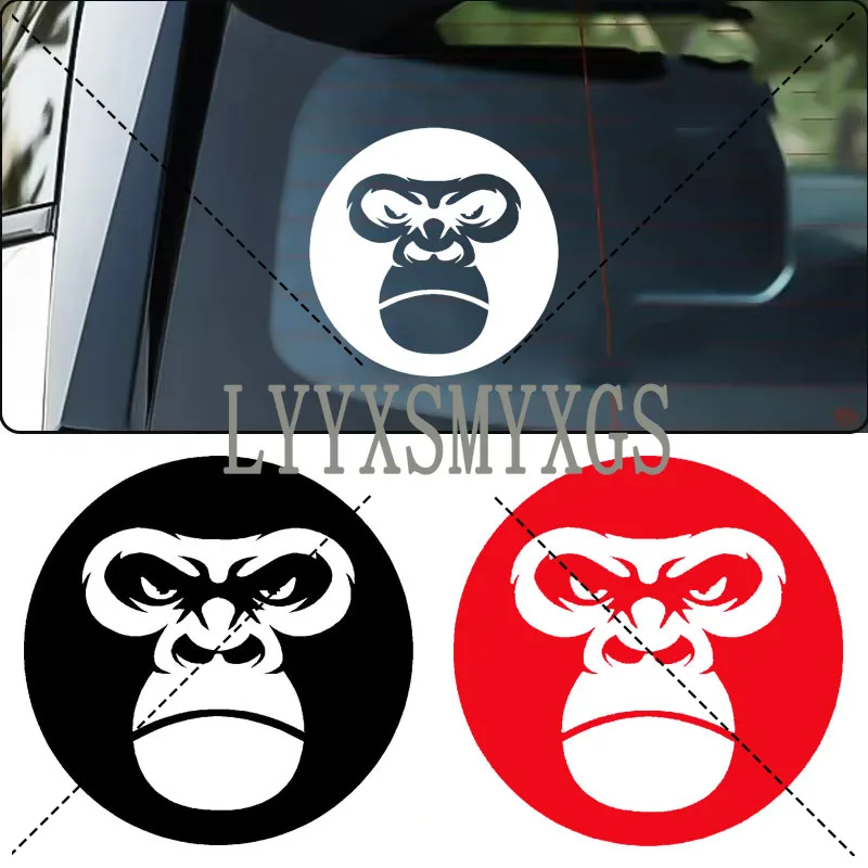 Personality Self-adhesive Angry Chimpanzee Monkey Car Sticker Automotive Rear Window Bumper Waterproof Vinyl Decal Decorative