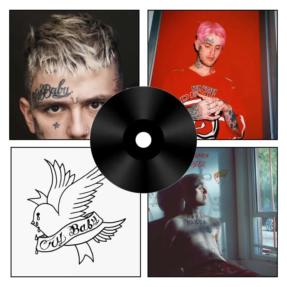 Singer L-Lil Peep Music Album Poster Personalized Aesthetic Wall Decor Modern Bedroom Room Decoration
