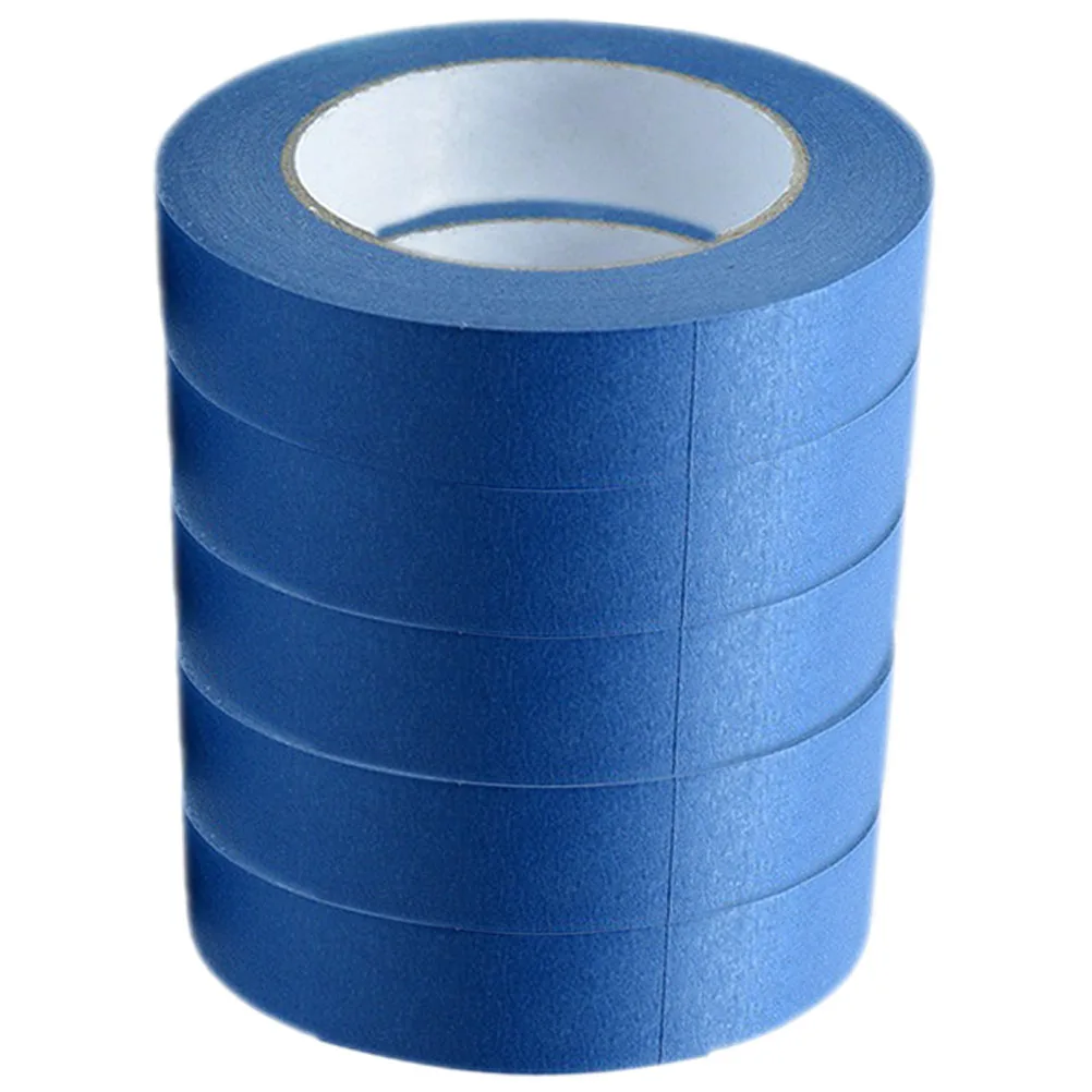 

5pcs Blue 1cm for Wall Decor Auto Paint Tape Trimming Automotive Projects Strong Masking Tape For Painting Adhesion