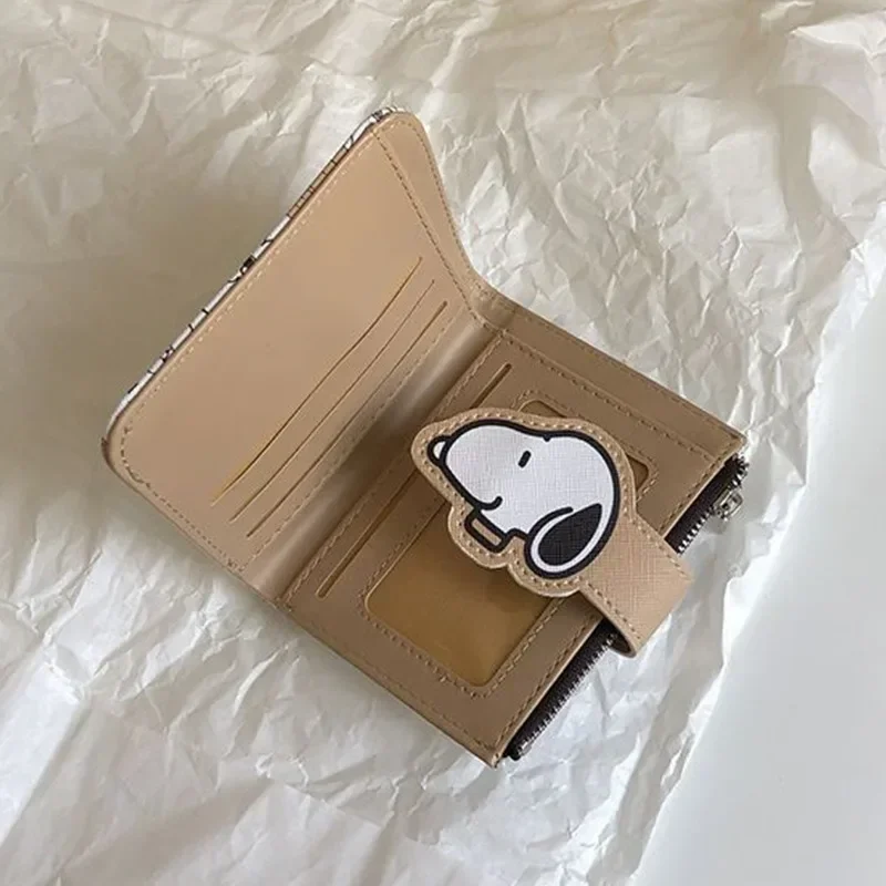 Snoopys Geldbörsen für Damen und Herren, Modische Cartoon-Anime-Geldbeutel, Kawaii-Portemonnaies, Kreative Geldbörsen, Geburtstagsgeschenke