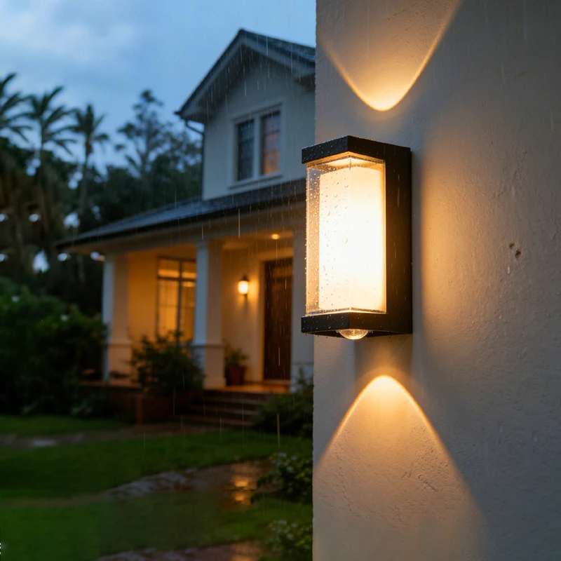 

Водонепроницаемый настенный светильник для улицы и дома, светодиодный, теплый свет, 12 Вт, AC85-265V, IP65, настенный светильник для веранды, двора, сада, декоративное освещение.