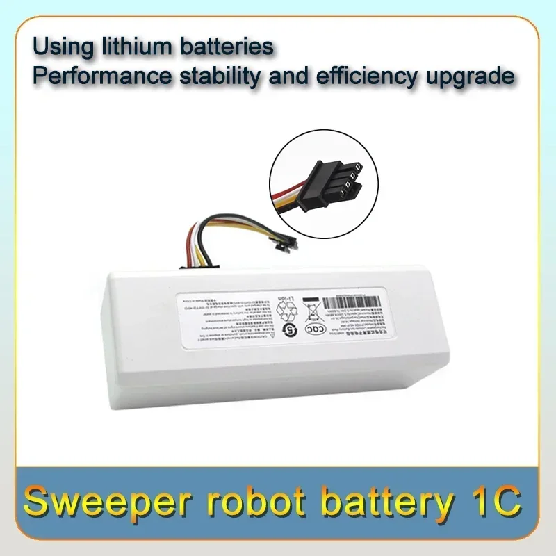 NEW 14.4V 12800mah P1904-4S1P-MM  1C STYTJ01ZHM  MVVO1 Robot Vacuum Mop Cleaner Accessories PartsReplacing battery G1