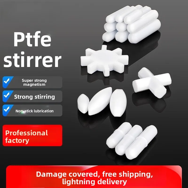 

PTFE Magnetic Stirrer Bar A B C Type PTFE Coated Stir Bars for Lab Beaker Heating Mixing