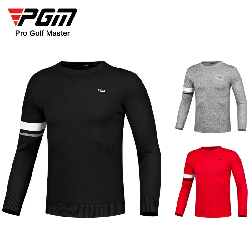 PGM new Autumn/Winter Golf sweater men's knit round neck thick thermal clothing Golf men's 2022