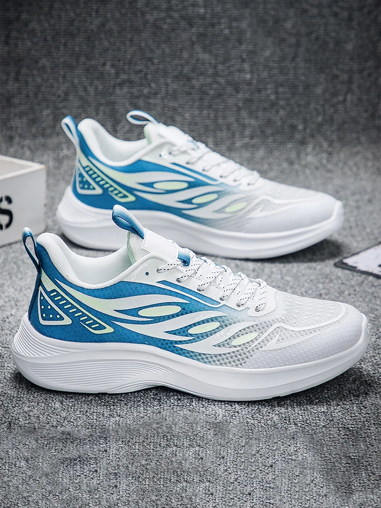 Men Shoes Spring And Autumn Mesh Super Light Casual Running Shoes Trend Elastic Sole Sports Shoes Luxury Brand Shoes Large Size