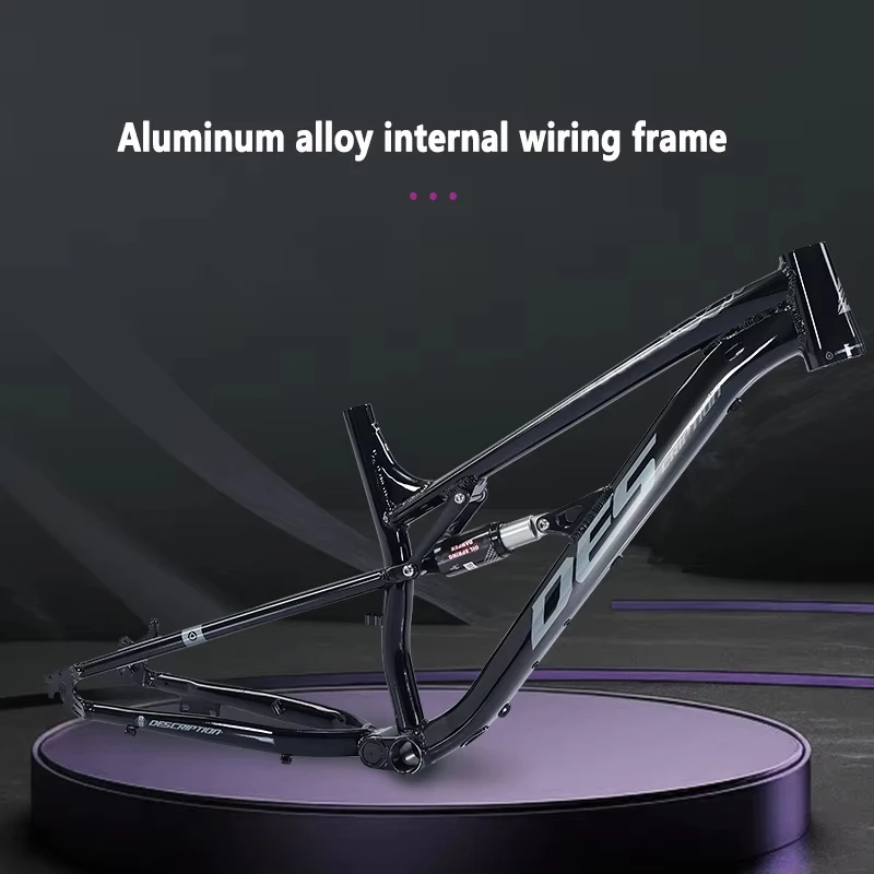 27.5inch Aluminum Alloy soft tail Variable Speed Mountain Bicycle With Dual Shock Absorption Hydraulic off-road Single Disc Bike