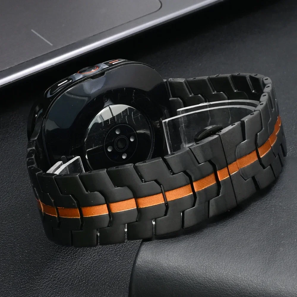 Stainless Steel Band Strap for Samsung Galaxy Watch Ultra47mm Aluminum Alloy Case for SAMSUNG GALAXY ULTRA7 47MM Bracelet Correa